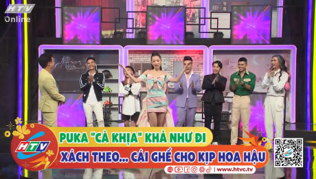 Xem Show CLIP HÀI Puka "cà khịa": Khả Như đi xách theo...cái ghế cho kịp hoa hậu HD Online.